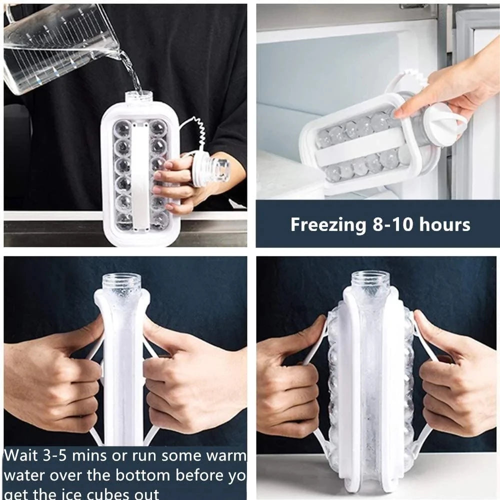 2-IN-1 ICE CUBE BOTTLE WITH BUILT-IN ICE MAKER