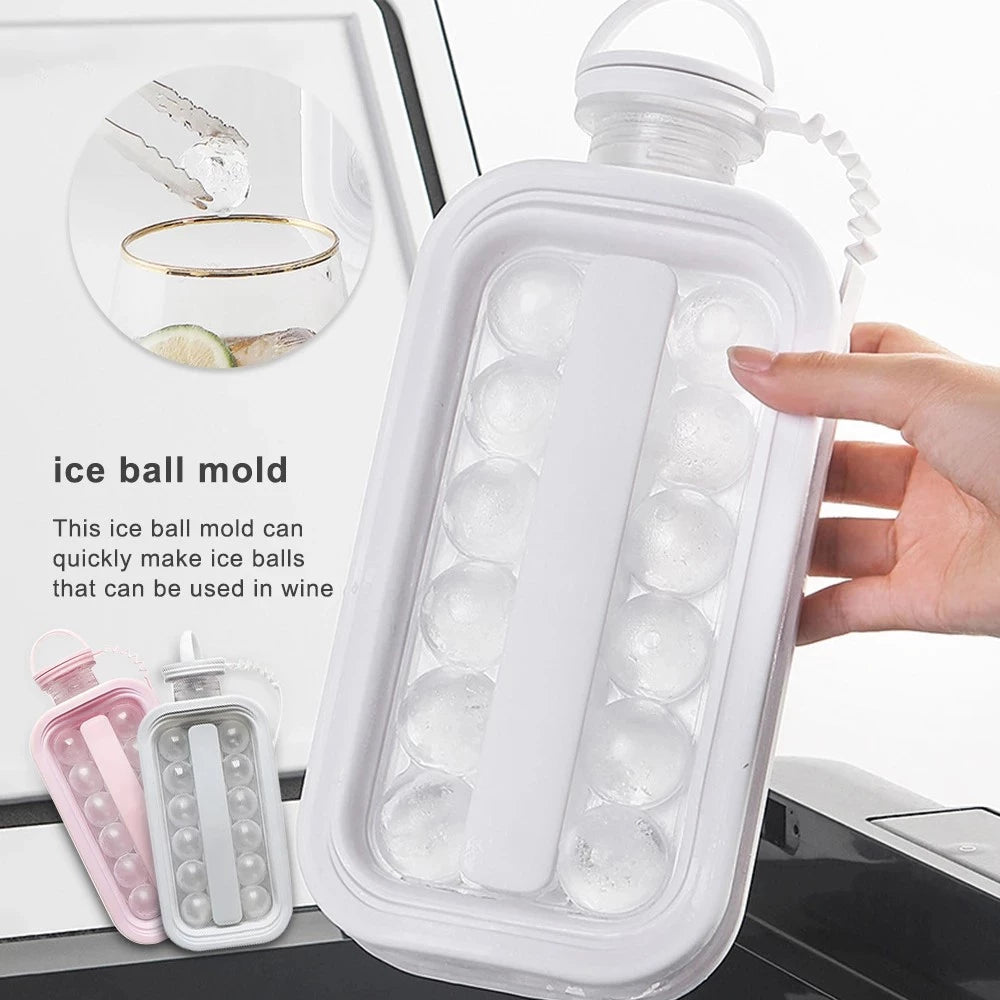 2-IN-1 ICE CUBE BOTTLE WITH BUILT-IN ICE MAKER