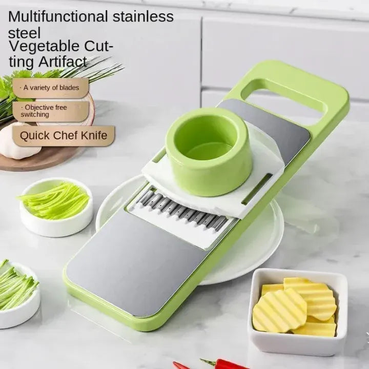 5-IN-1 STAINLESS STEEL VEGETABLE SLICER