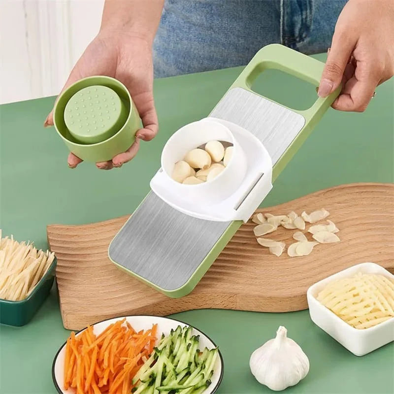 5-IN-1 STAINLESS STEEL VEGETABLE SLICER