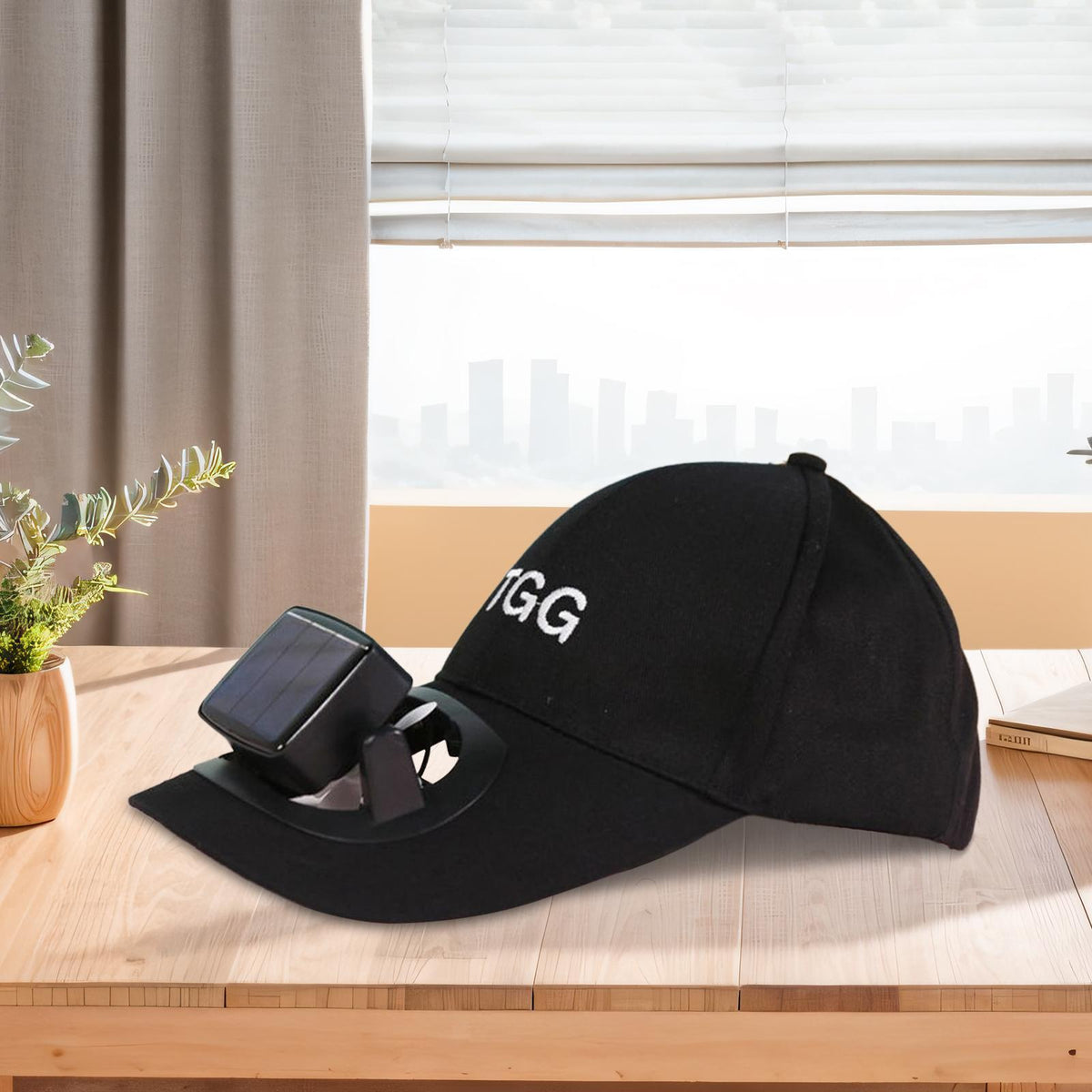 SOLAR FAN CAP