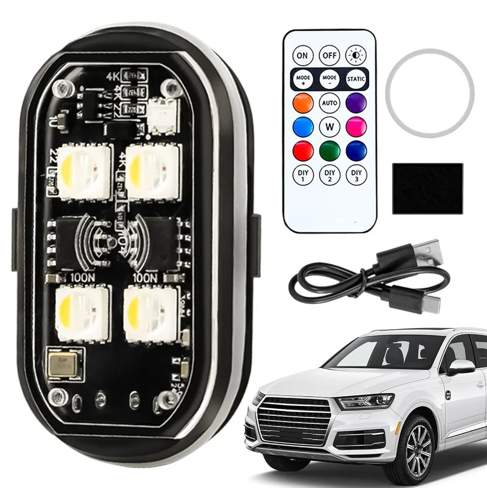 RGB LED UNDERGLOW ROCK LIGHTS KIT – REMOTE CONTROLLED (SET OF 2)