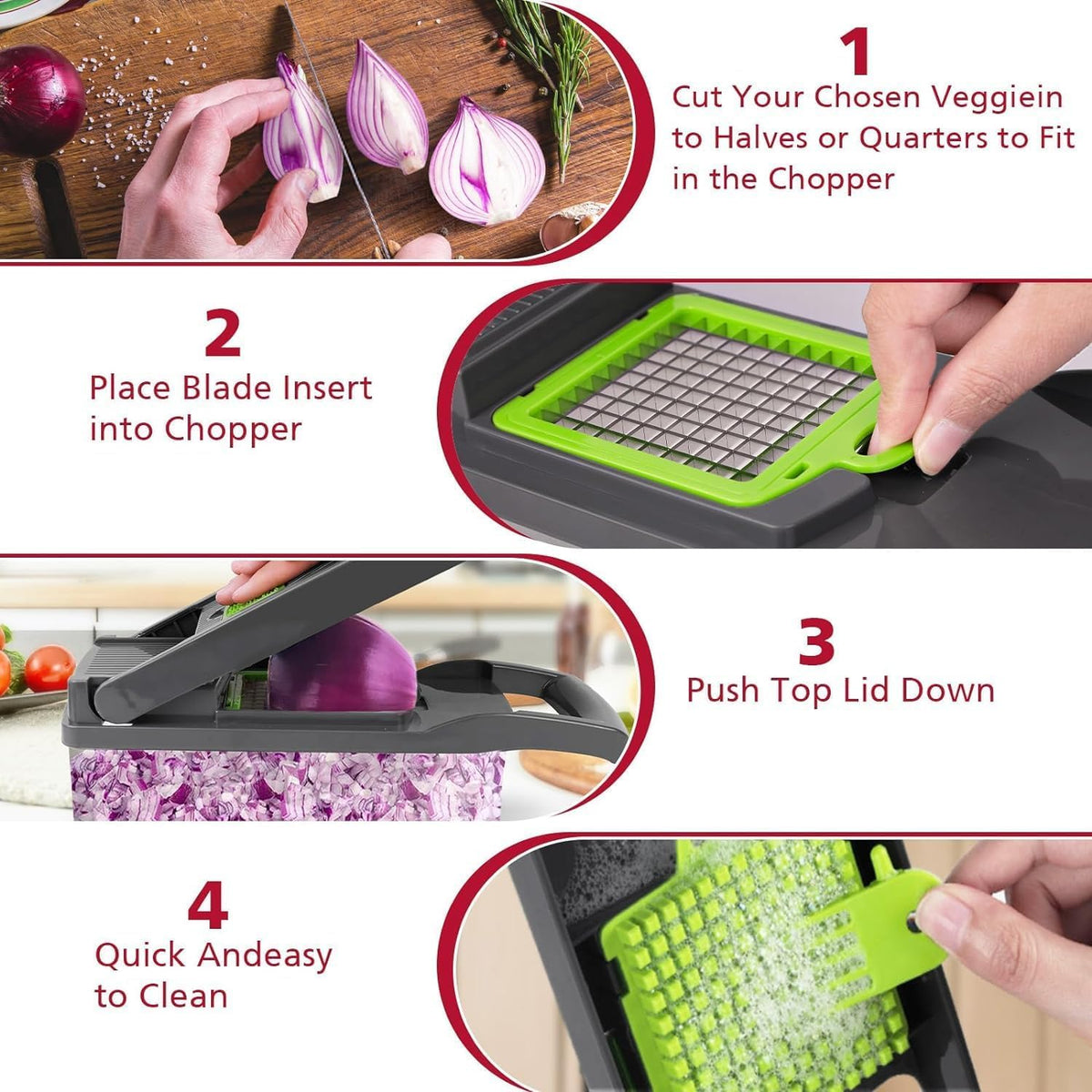 MULTIFUNCTIONAL VEGETABLE CHOPPER SET