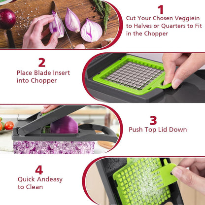 MULTIFUNCTIONAL VEGETABLE CHOPPER SET