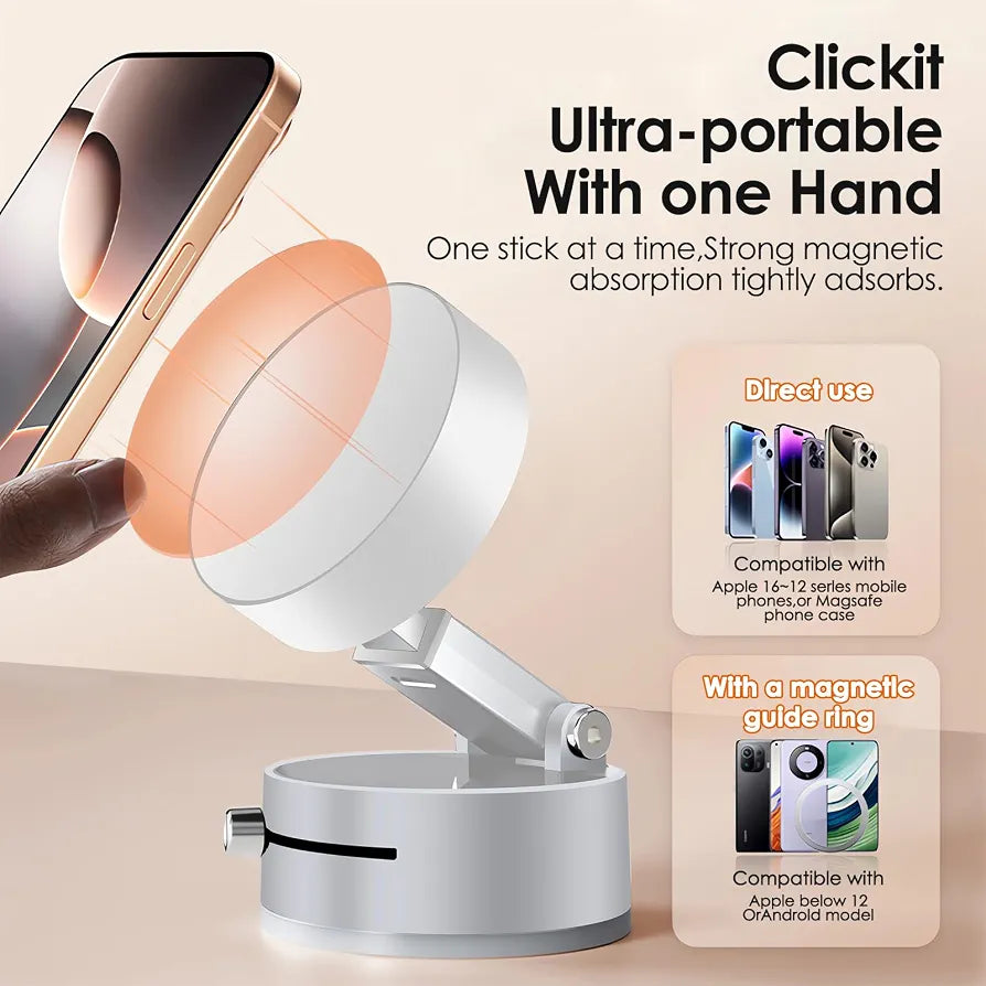 SMART VACUUM SUCTION & MAGNETIC PHONE MOUNT
