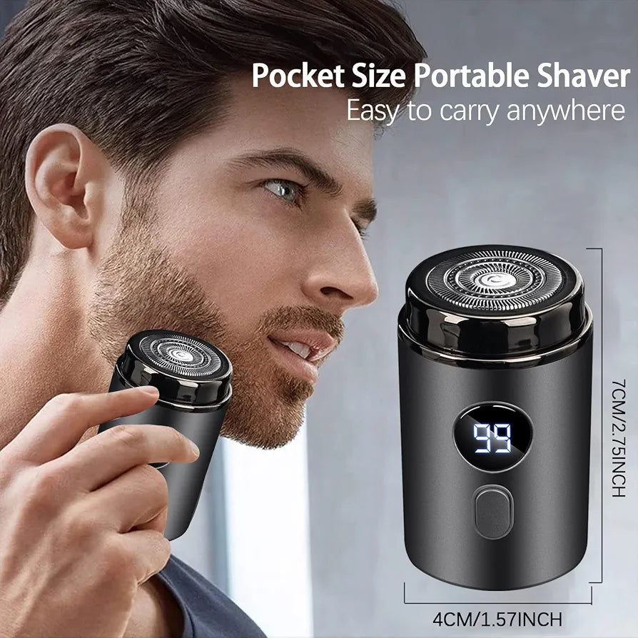 IPX7 WATERPROOF ELECTRIC SHAVER FOR MEN-RECHARCHABLE ROTARY RAZOR