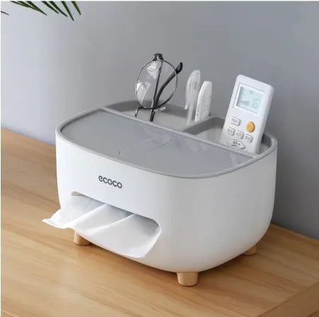 ECOCO MULTI-FUNCTION TISSUE BOX ORGANIZER