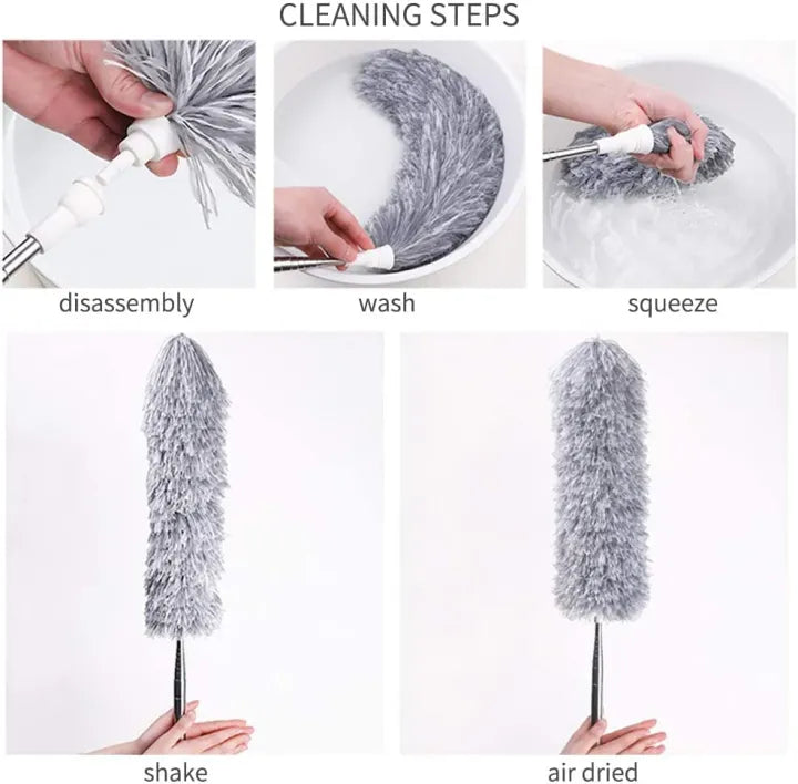EXTENDABLE MICRO FIBER CEILING FAN & COBWEB DUSTER