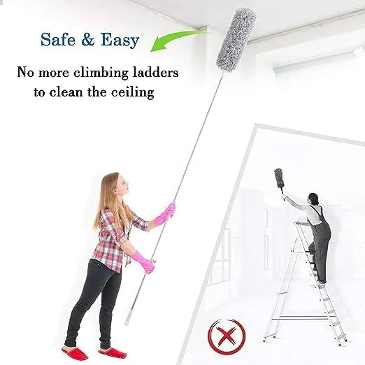 EXTENDABLE MICRO FIBER CEILING FAN & COBWEB DUSTER