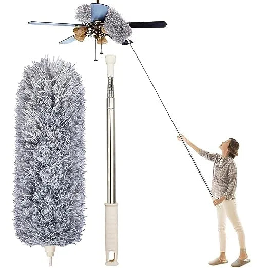 EXTENDABLE MICRO FIBER CEILING FAN & COBWEB DUSTER