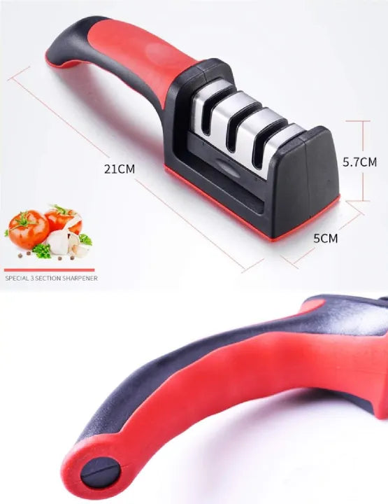 3-IN-1 MANUAL KNIFE SHARPENER