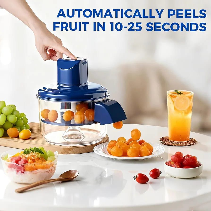 AUTOMATIC ELECTRIC FRUIT PEELER - ONE_TOUCH FRUIT PEELING MACHINE